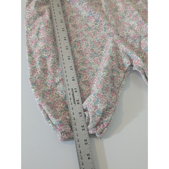 Vintage Baby Girl 18 Month Bubble Romper One Piece Floral USA Made Rare Editions - Picture 7 of 10